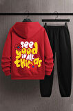 Uyguntarz Unisex Good things Baskılı Eşofman Takımı