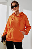 Uyguntarz Unisex Butterfly & Letter Graphic Baskılı Sweatshirt