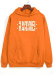 Hanımcı Yazılı Katlamalı Sweatshirt