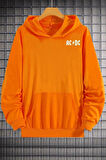 Unisex Ac Dc Baskılı Kapüşonlu Sweatshirt