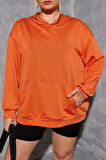 Unisex Pamuk Şardonlu Kapüşonlu Sweatshirt