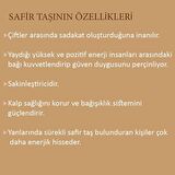 Gümüş Safir Taşlı Küpe