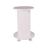 Kanki Pet Silindir Kuş kafes standı Beyaz 34 cm Çap