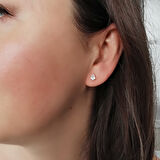 Altın Su Damlası Minimal Küpe (KP0072)