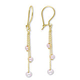 5.5 Cm Altın Sallantılı İnci Küpe (KP0081)