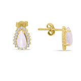 Damla Taşlı Altın Spor Küpe (KP0088)