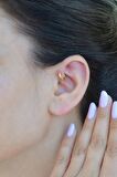 Gold 6 mm Mini Halka Piercing Forward Helix Tragus Piercing Daith Helix