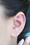 Zirkon İncecik 5 mm Mini Halka Piercing Forward Helix Tragus Piercing Daith Helix