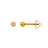 3 mm Vidalı Top Küpe KP097