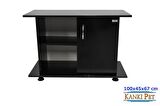 Kanki Pet KP1045 Akvaryum Siyah Sehpa 100X45X67 cm