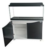 Kanki Pet 100 Cm Siyah Kapak Akvaryum ve KP10001SY Flex Sehpası Takım