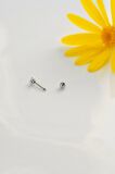 Çok Mini Çiçekli Helix Piercing Tragus Kıkırdak Piercing Gümüş Renk