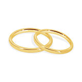 Silindir Taşlı Klasik Vintage Altın Alyans Kadın Modeli