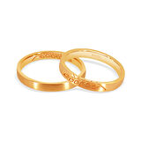 Akasya Çiçeği Vintage Altın Alyans Kadın Modeli