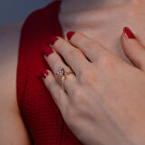 G Renk 0.74 Karat Pırlanta Tektaş Yüzük - HRD Sertifikalı