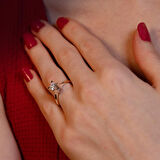 G Renk 0.60 Karat Pırlanta Tektaş Yüzük - HRD Sertifikalı