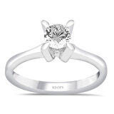 G Renk 0.40 Karat Pırlanta Tektaş Yüzük - HRD Sertifikalı