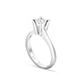 G Renk 0.40 Karat Pırlanta Tektaş Yüzük - HRD Sertifikalı