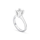 H Renk 0.70 Karat Pırlanta Tektaş Yüzük - HRD Sertifikalı