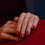 H Renk 0.70 Karat Pırlanta Tektaş Yüzük - HRD Sertifikalı