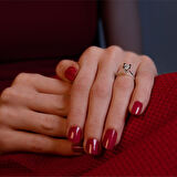 H Renk 0.40 Karat Pırlanta Tektaş Yüzük - HRD Sertifikalı