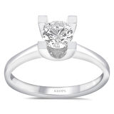 D Renk SI1 0.50 Karat Pırlanta Tektaş Yüzük - GİA Sertifikalı