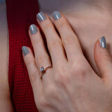 F Renk Toplam 0.39 Karat Pırlanta Tektaş Yüzük