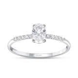 0.70 Karat  Özel Tasarım Oval Pırlanta Tektaş Yüzük-HRD Sertifikalı