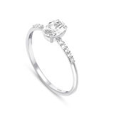 0.70 Karat  Özel Tasarım Oval Pırlanta Tektaş Yüzük-HRD Sertifikalı