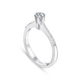 Toplam 0.34 Karat Pırlanta Tektaş Yüzük