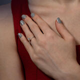 Toplam 0.34 Karat Pırlanta Tektaş Yüzük