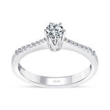 Toplam 0.36 Karat Pırlanta Tektaş Yüzük