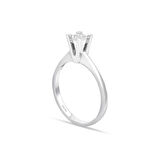 H Renk 0.30 Karat Pırlanta Tektaş Yüzük - HRD Sertifikalı