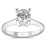 D Renk 0.90 Karat Pırlanta Tektaş Yüzük - HRD Sertifikalı