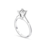 Toplam 0,74  Karat Pırlanta Tektaş Yüzük