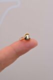Çelik Kalp Piercing Helix Kıkırdak Küpesi