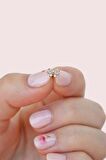 Rose Renkli Taşlı Kurdele Fiyonk Figürlü Piercing Helix Kıkırdak Conch Lob