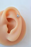 Gümüş Renkli Kelebek Figürlü Piercing Helix Kıkırdak Conch Lob