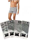  Tutku Erkek Desenli Penye Erkek Boxer 0116 - 3 Adet