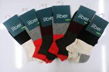 Jiber Erkek Bambu Çift Renk Patik Çorap 6757- 6 Adet