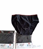 Tutku Elit Erkek Likralı İnce Bel Kemerli Slip Külot 1351 - 12 Adet