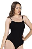 Jiber Kadın İp Askılı Kancalı Likralı Body 502 - 9 Adet