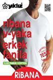 Yıldız Erkek Ribana V Yaka Body Atlet 60/62 - 6 Adet