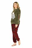 Jiber Kadın Welsoft Kışlık Pijama Takımı 3917 - 1 Adet