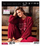 Charme Kadın Kışlık Şarpa Peluş Pijama Takımı K 333- 1 Adet