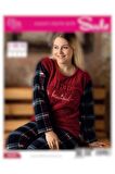 Sude Kadın Büyük Beden  Kışlık Welsoft Pijama Takımı A200/152 - 1 Adet