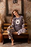 Sude Kadın Kışlık Welsoft Pijama Takımı A 200/553 - 1 Adet