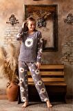 Sude Kadın Kışlık Welsoft Pijama Takımı A 200/553 - 1 Adet