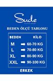 Sude Erkek Süprem Düğme Yaka İnce Kısa Kol Pijama Takımı A9211/16 - 1 Adet