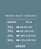 Pijamoni Erkek Battal Düğme Yaka Penye Kısa Kol  Pijama Takımı 6730/2 - 1 Adet